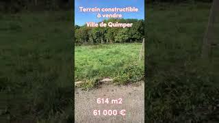 Terrain constructible à vendre Quimper, Inventez, Innovez et Imaginez votre projet de maison.