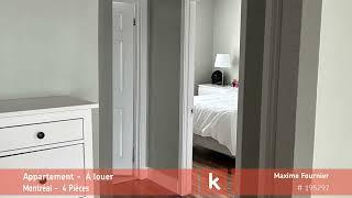 Appartement Montréal 2 100 $ mois À louer par Kangalou