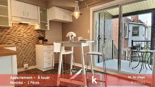 Appartement Montréal 1 325 $ mois À louer par Kangalou