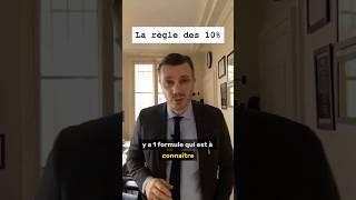 La règle des 10% - agent immobilier #agentimmo #agentimmobilier #agent #negociateurimmobilier