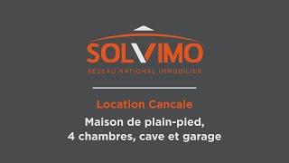 À LOUER CANCALE MAISON DE PLAIN PIED 4 CHAMBRES CAVE ET GARAGE