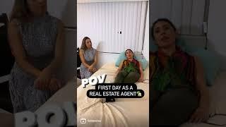 First Day as a Real Estate Agent Point of View #shorts