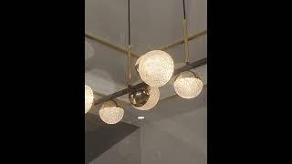 Suspension Ilôt Cuisine Boule Design - Éclat Moderne