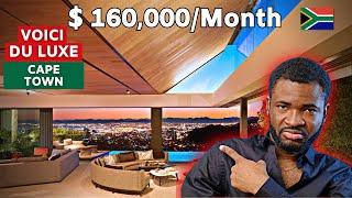 $ 160, 000/Mois, Je VOUS PRESENTE une VRAIE VILLA de LUXE, les Hauteurs de CAPE TOWN, SOUTH AFRICA