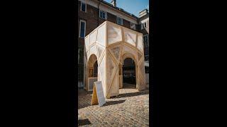 Chart Art Fair pavilion is embedded with mycelium | #Shorts | Dezeen