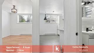 Appartement Montréal 1 250 $ mois À louer par Kangalou