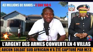 03/04/24 DÉTOURNEMENT DE PLUS DE $ 2 MILLION DESTINÉS À  L'ACHAT D'ARMES /PAS SOLDAT SUD AF CAPTURÉ
