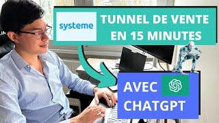 Comment Créer un Tunnel de Vente Systeme.io avec ChatGPT (en 15 Minutes Chrono)
