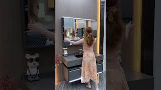 Folding Feng Shui Mirror Bathroom Cabinet ✔️