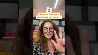 3 démarches légales à suivre pour sous-louer son appartement ! ????